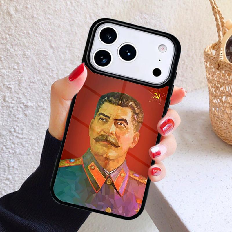 USSR CCCP Stalin Phone Case For iPhone 17 Air 16 15 14 13 12 11 Pro Max Plus