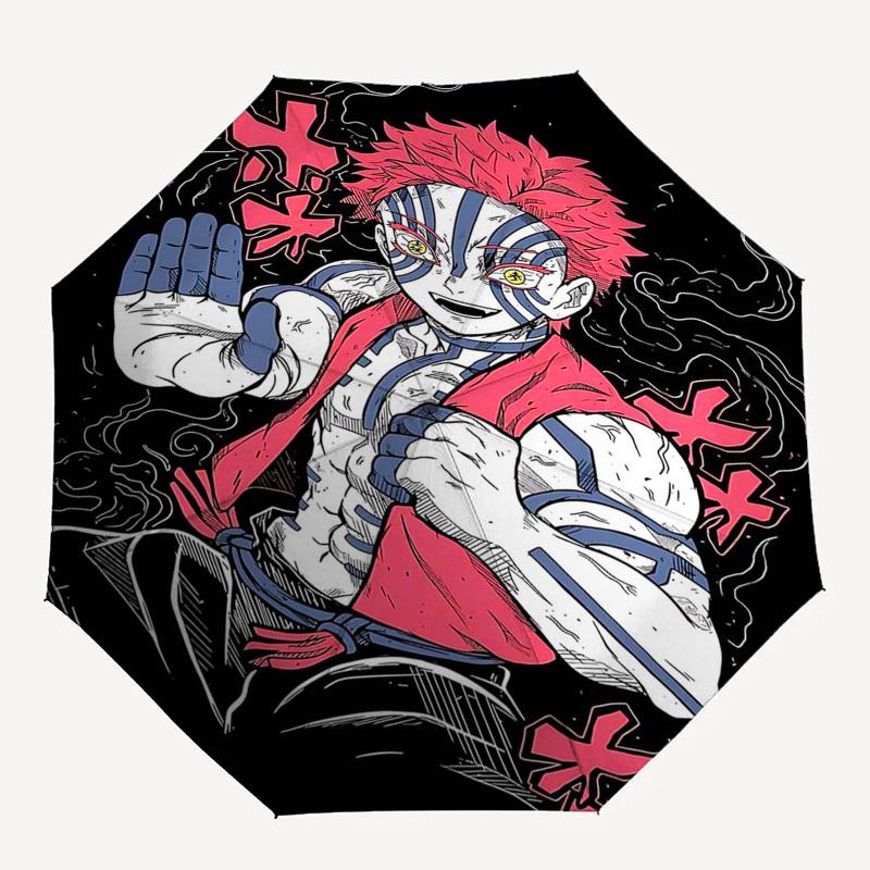 1pc Anime Character Umbrella Automatic Opening & Closing, Portable 3-Fold Design with 8-Bone Iron Frame Perfect for Outdoor Use, Festive Gifts, Travel