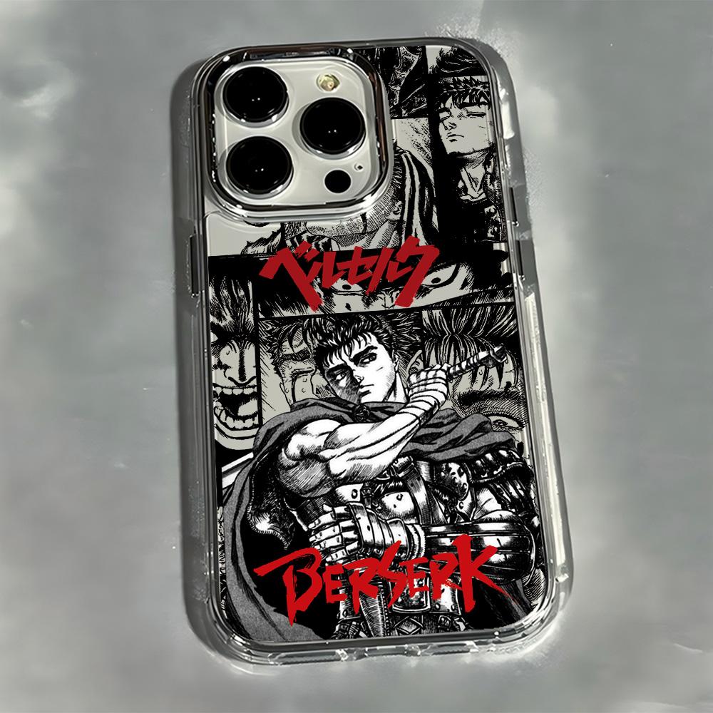 

New Anime Berserks Guts Phone Case for Samsung Galaxy S25 S24 S23 S22 S21 S20 Note20 FE Ultra Edge Plus 4G 5G Transparent Cover Samsung S20 Plus
