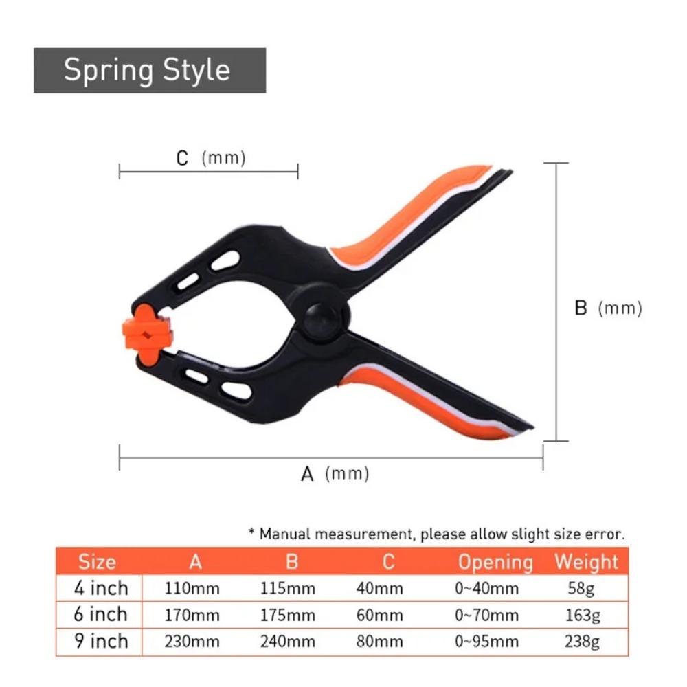 4/6/9inch Clamps For Woodworking Nylon A Clip Spring Retainer Hand Tools And Accessories