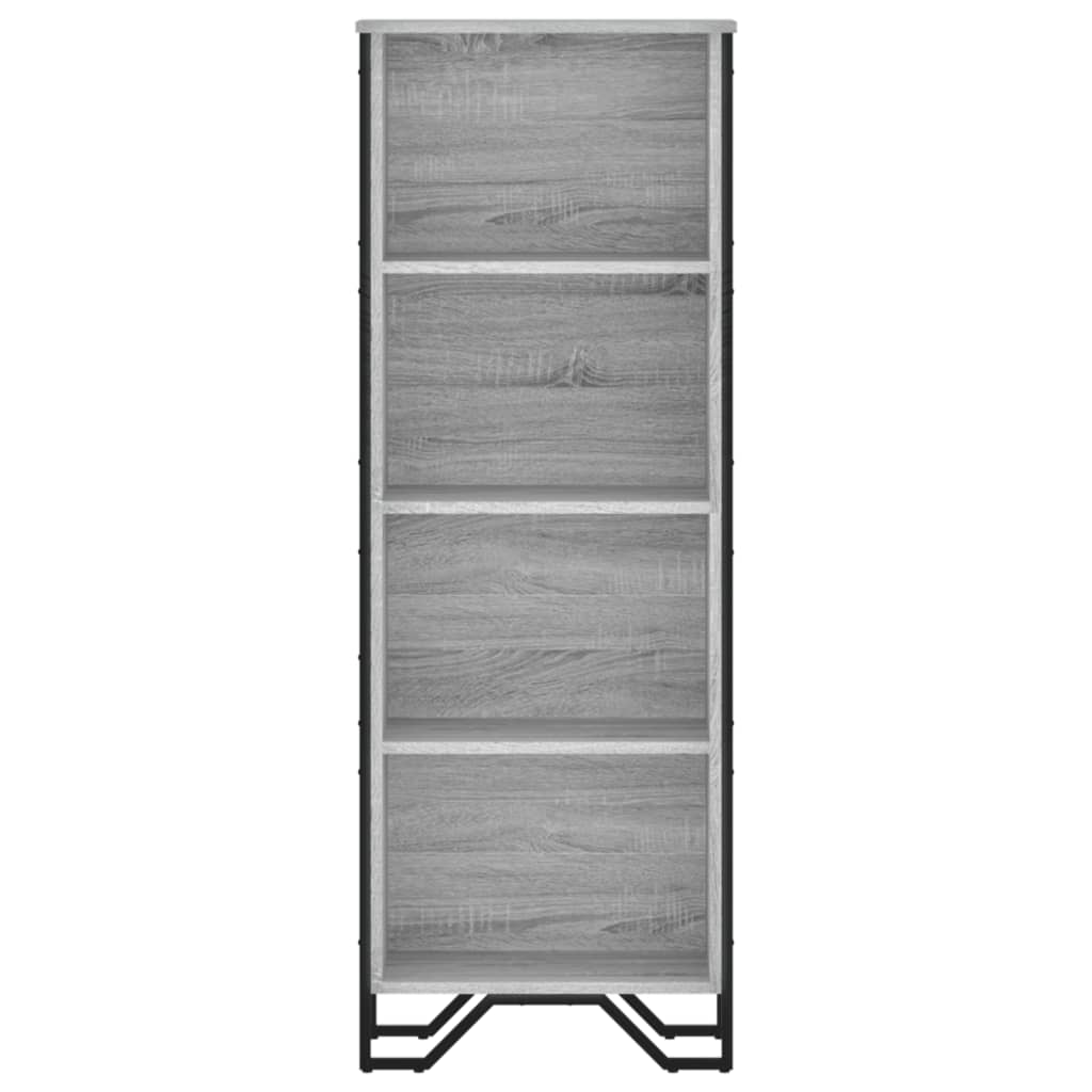 Bookshelf Grey Sonoma 50 x 31 x 137.5 cm Engineered Wood