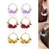 Engood 50Pcs Trendy Flower Rhinestones Button Sewing Trim & Embellishments Craft Buckle for DIY Earring Pendants Jewelry Circle