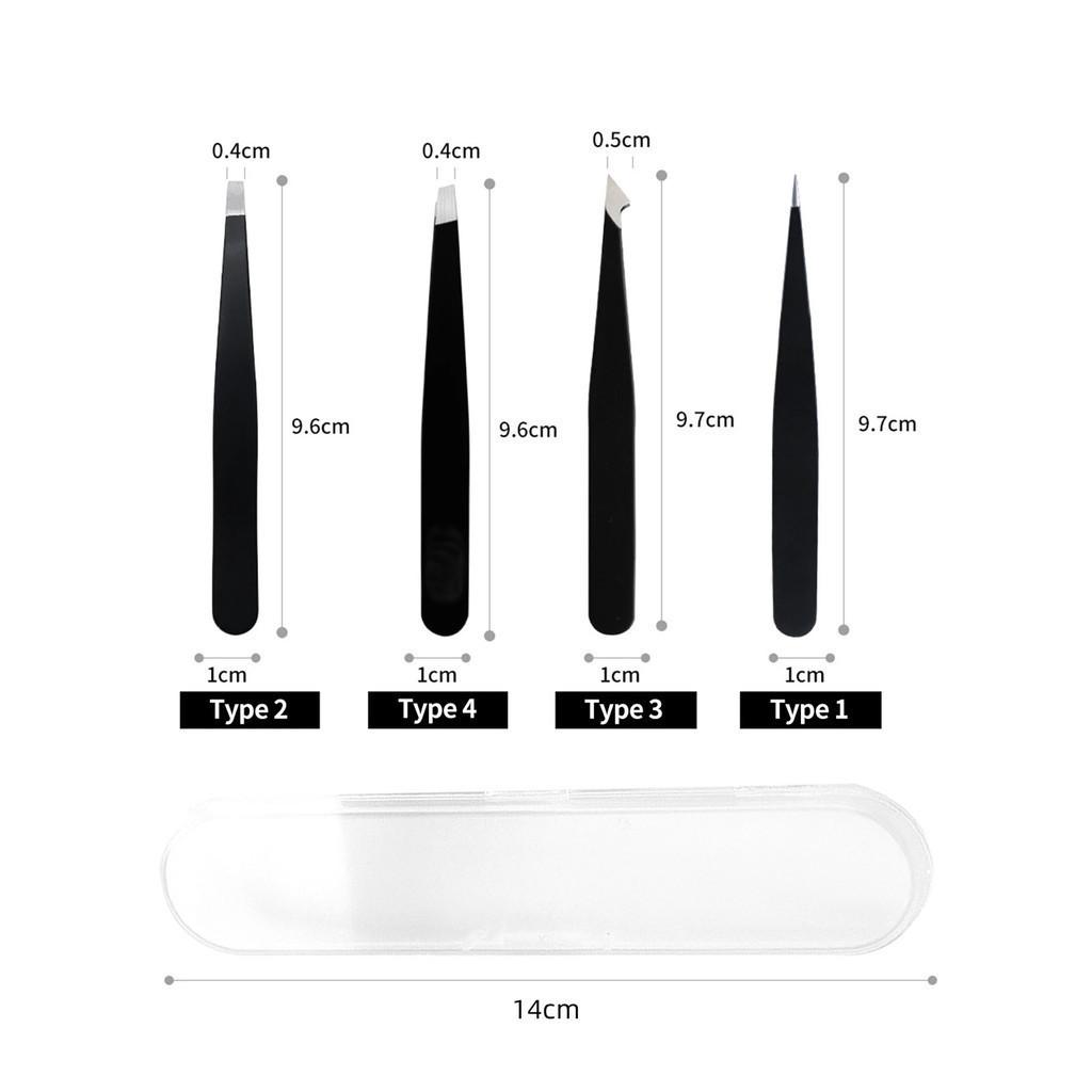 1-4 Stück Professionelle Augenbrauenpinzette Make-up-Werkzeuge Augenbrauenpinzette Für Augenbrauen Zubehör Beauty Haarspange Entferner
