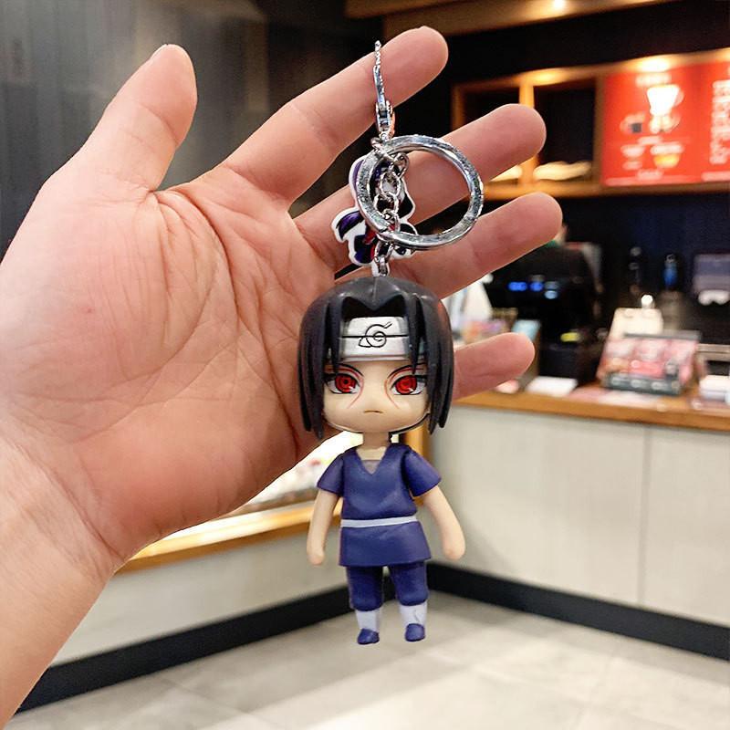 Cartoon Uchiha Naruto Itachi Keychain Pendant Silicone Car Key Ring Accessory