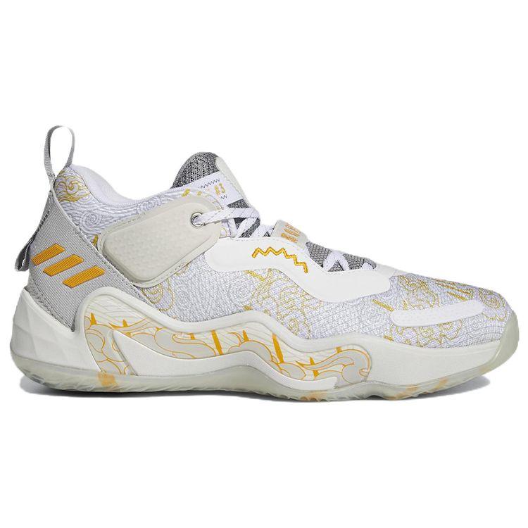 Adidas D.O.N. Issue #3 Three Kingdoms Men Sneakers White Footwear-White Team-Collegiate-Gold HQ4502