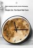Moonstone Quartz Wall Clock - Silent, Artistic Design with Automatic Time Sync for Living Room