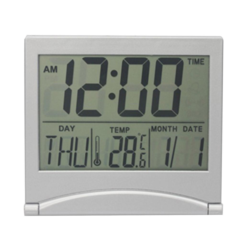 Alarm Clock Esay To Use Foldable Large LCD Display