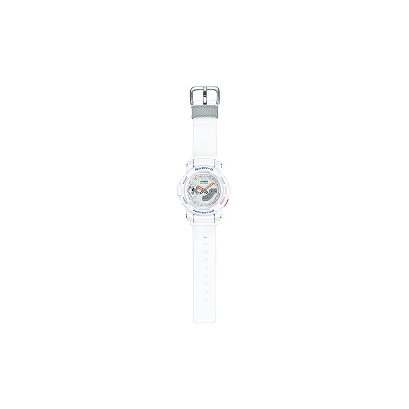 Casio BABY-G Series Runner, Fashionable and Energetic Street, Classic Pointer Dual Display, Waterproof, Quartz Movement, Resin Strap, BGA-185-7A