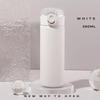 304 Stainless Steel Fashion Vacuum Flask Water Bottle with Straw Simple Bouncing Insulated Cups Portable Travel Coffee Cup Gifts
