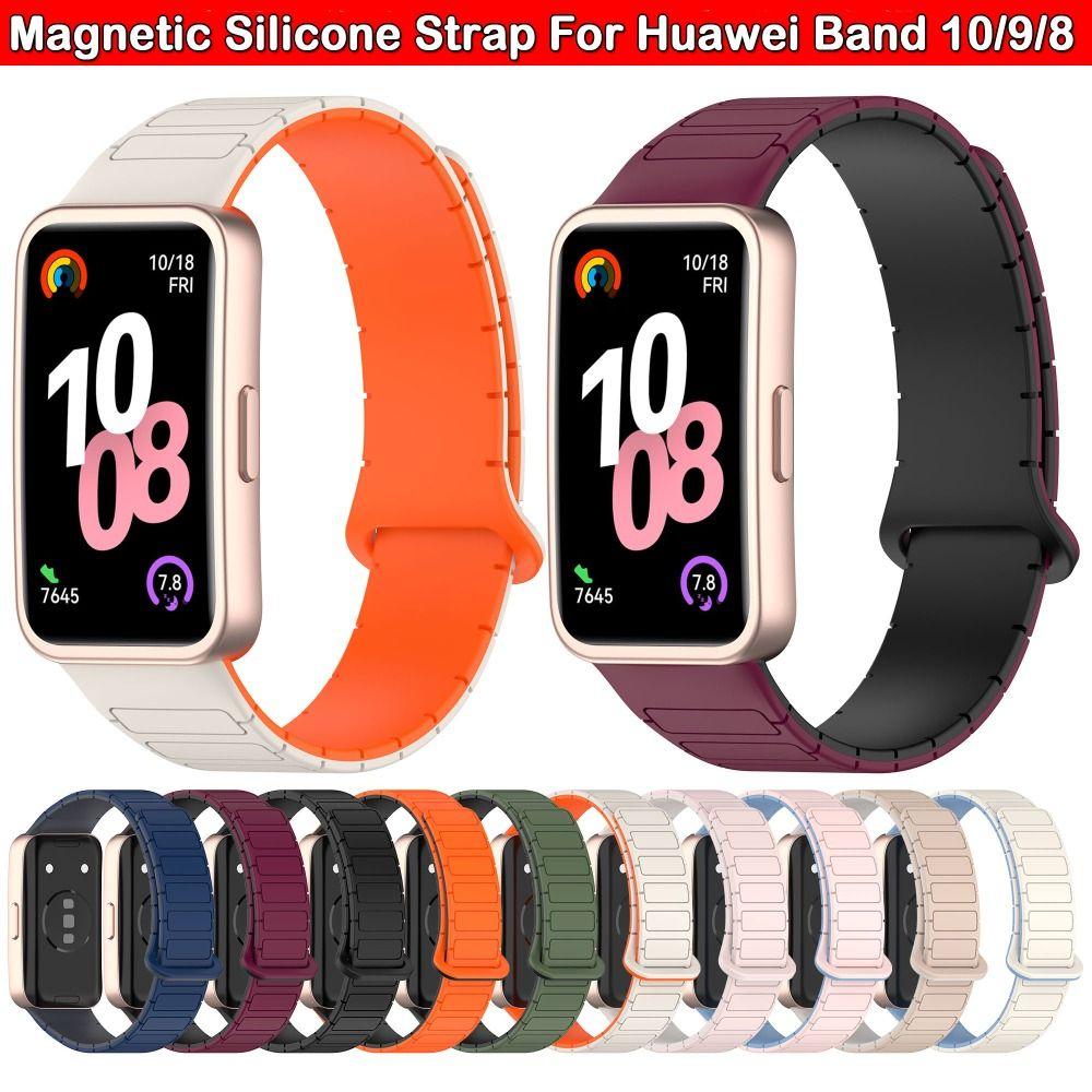 Doppelfarbige Uhrenarmband Magnetverschluss Gürtel Neues Armband für Huawei Band 10/9/8
