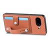For Google Pixel 9a Case Carbon Fiber Texture Leather Phone Back Cover with Card Holder