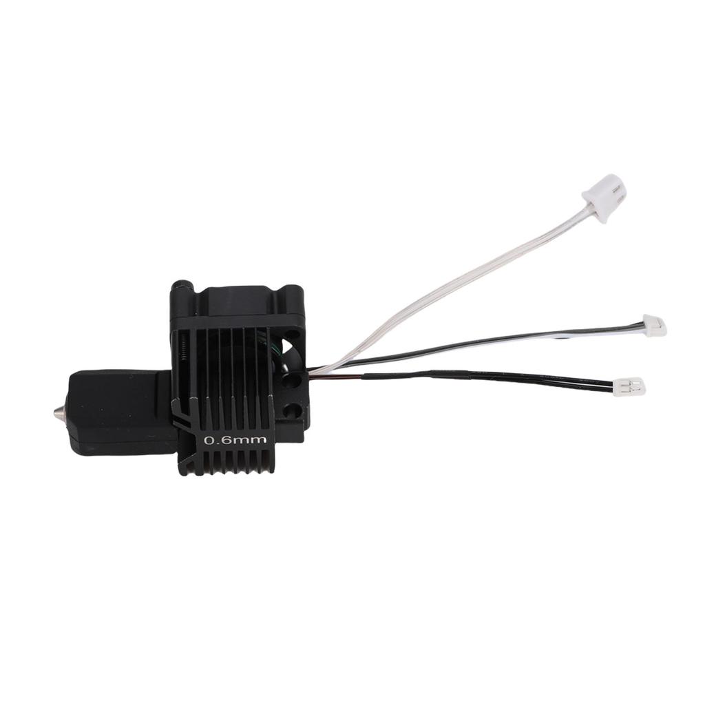 3D Printer Hotend Replacement for X1 3D Printer Integrated Design Hardened Steel Nozzle Extruder Hot End with Fan