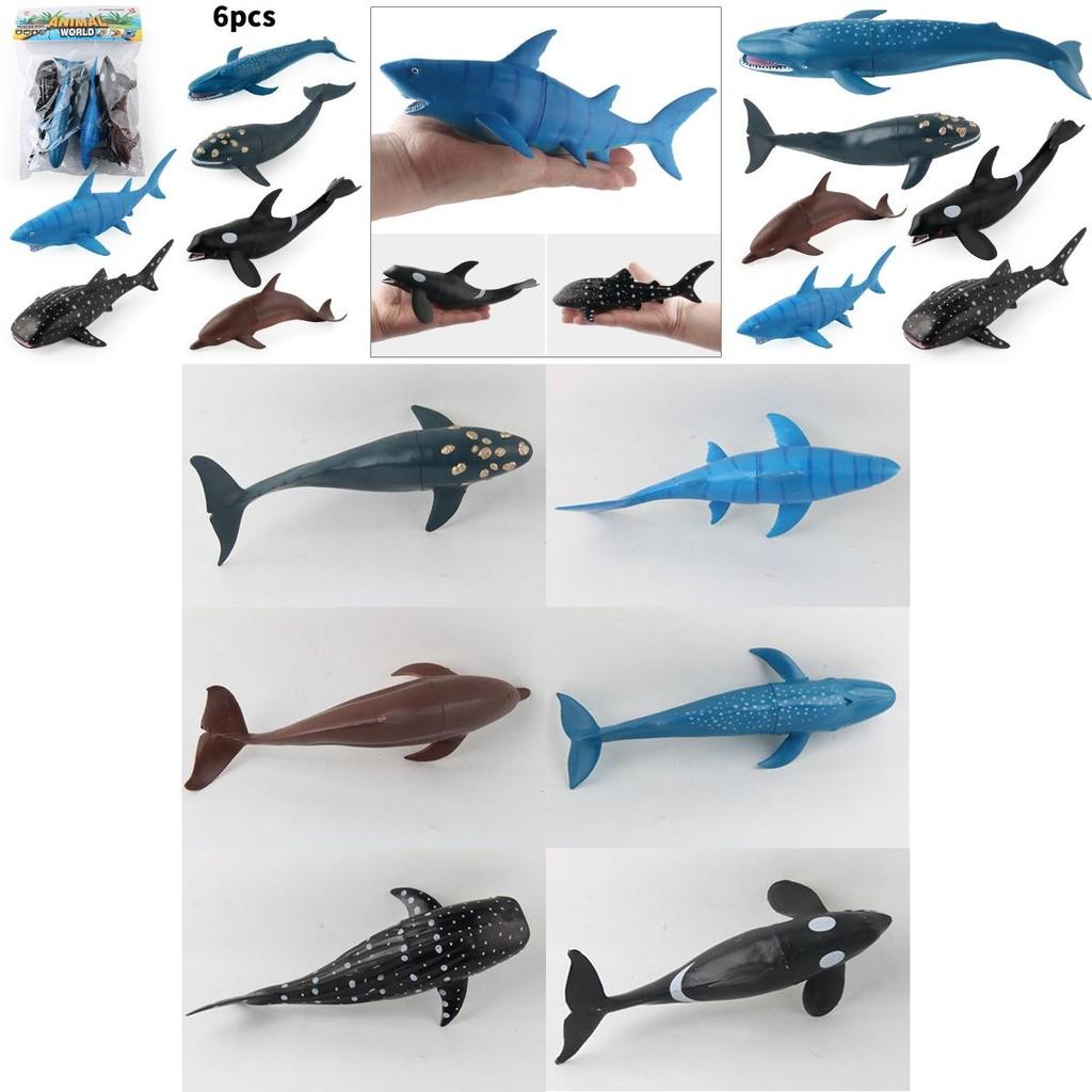 Marine Animal Figurine Kit For Children With Durable Plastic Construction For Learning
