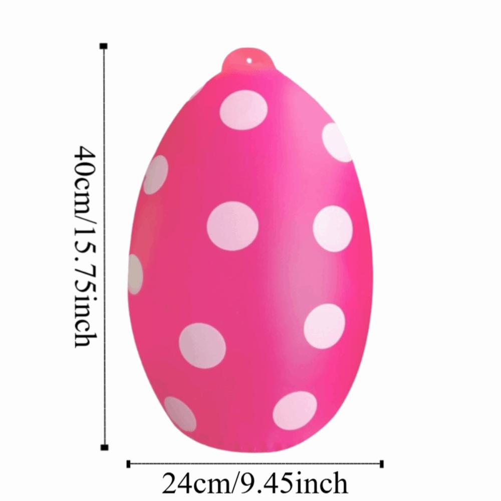 PVC Material Easter Party Decoration Heavy-Duty Plastic Inflatable Easter Egg  Children Favor