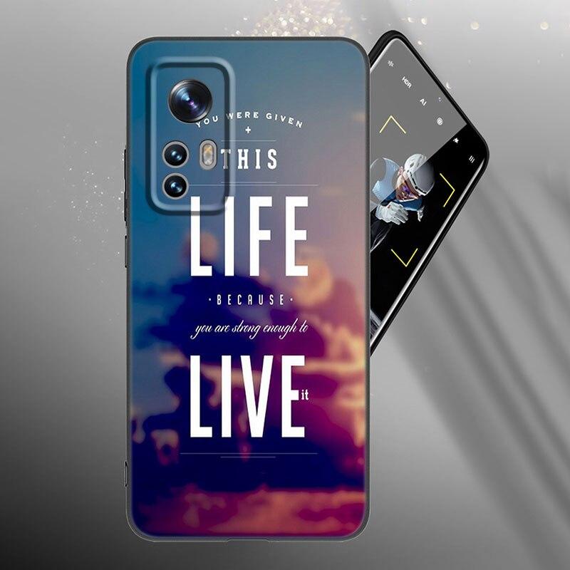 Sentence Quotes Phone Case For Xiaomi Mi 10T 11i 11T Note 10 11 Lite NE F1 POCO F3 M3 X3 GT NFC M4 X4 Pro 5G Soft Black Cover