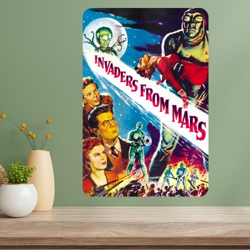 Invaders from Classic Movie Metal Poster Sign 20x30cm（7.8x11.8inch）
