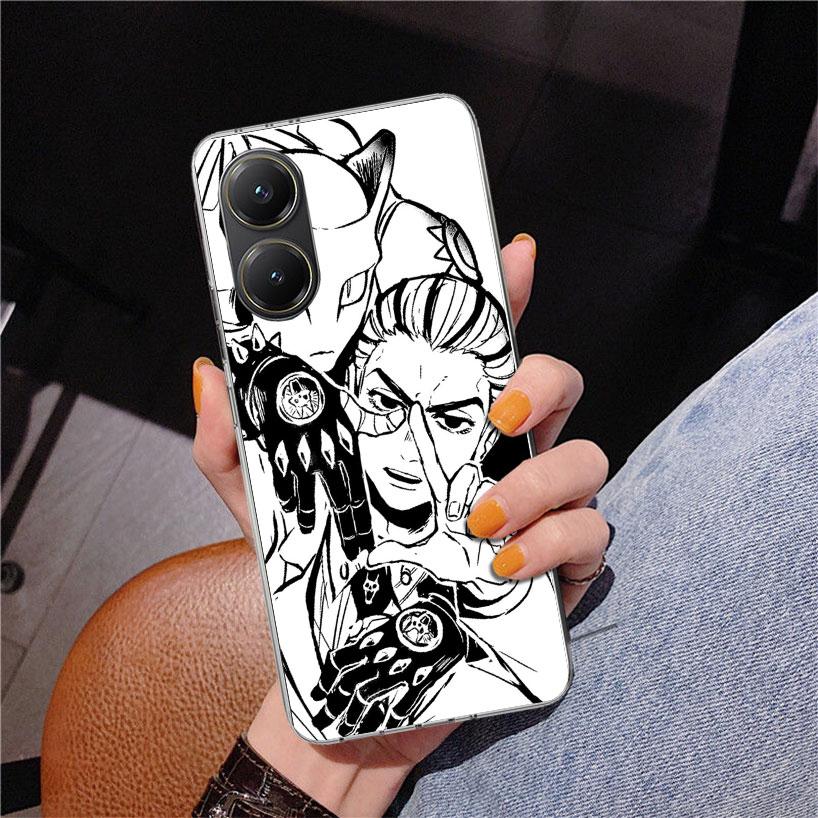 JoJo Kira Yoshikage Killer Queen Phone Case For Xiaomi Poco X7 X6 X5 Pro F7 Ultra Redmi 15C 15 13C 13 12C 12 10 10A 10C 9 9A 9C