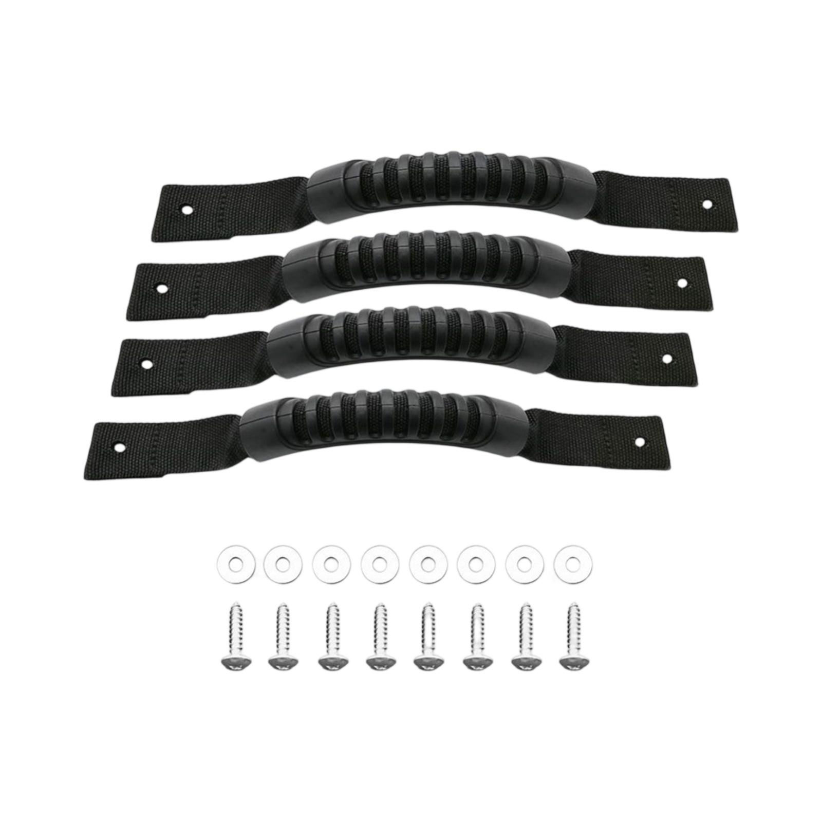 

Kayak Handlebar & Grip – Plastic Handles, Woven Strap Handles for Kayaks, Canoes & Kayaking Gear One Size чёрный