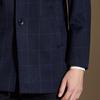 Antonio Men's Cashmere Wool Blend Plaid Overcoat