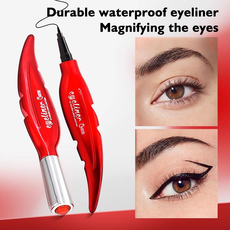 Qianxiu Fine Tip Black Liquid Eyeliner Smooth Long Lasting Smudge Proof