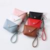 New Fashion Ladies PU Leather Mini Wallet Card Key Holder Coin Purse Solid Color Clutch Bag Kids Purses Small Handbag Bag KTY