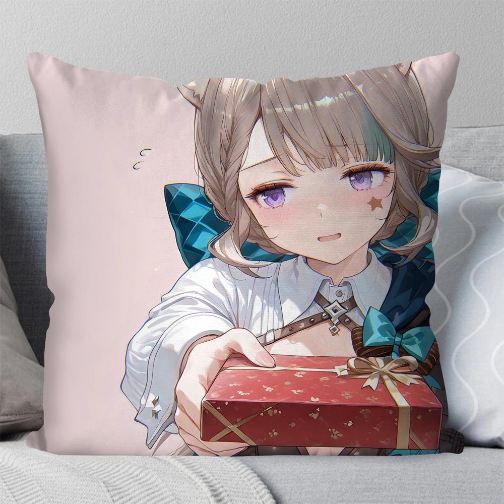 Lynette Anime Game Genshin Impact Pillow Case Square Pillow Bedroom Sofa Leisure Comfort Car Living Room Home Decoration 40X40