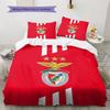 Sport Lisboa E Benfica Pattern Bedding Quilt Set  Home Decoration  Gift (1 * Duvet Cover + 2 * Pillowcase  Without Core)