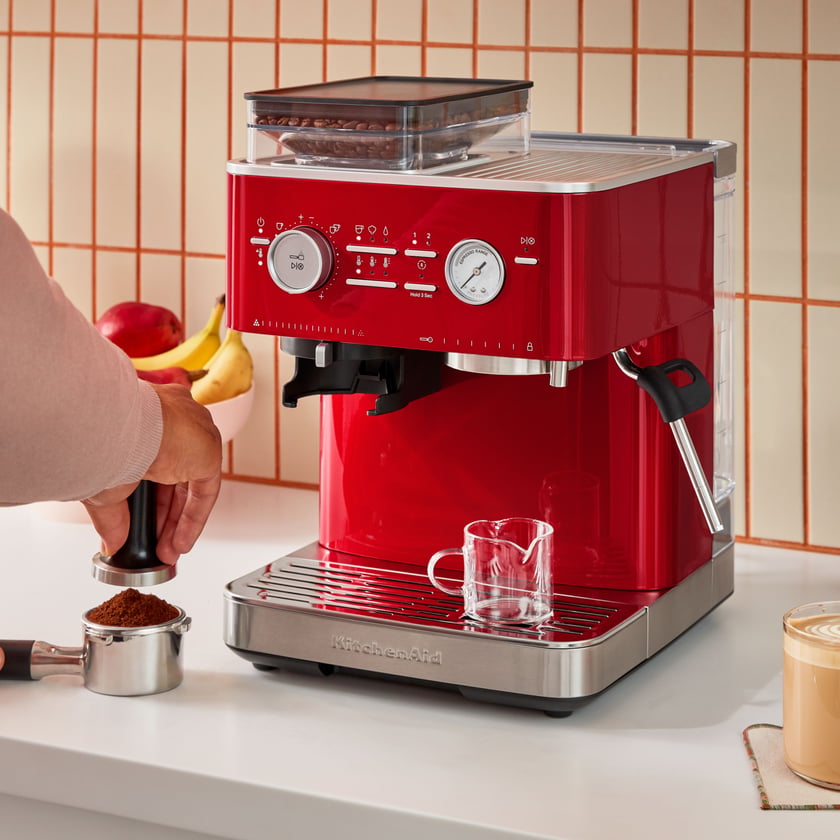 Kitchenaid Semi-Automatic Coffee Maker Kitchenaid Color: Caramel Red