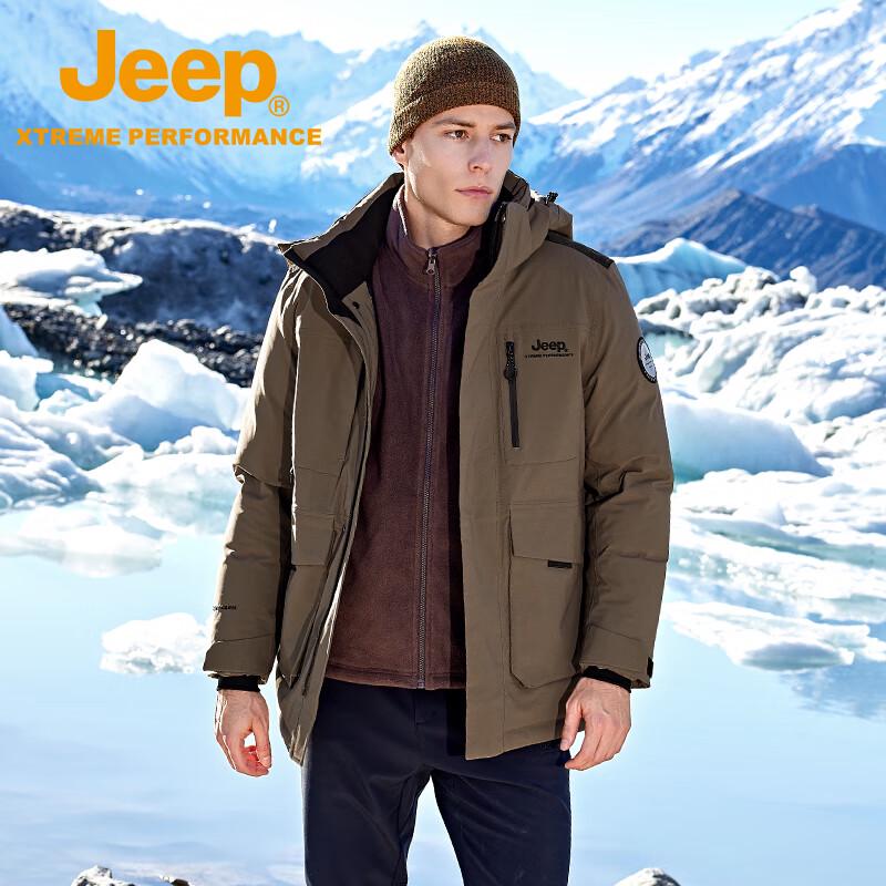 JEEP Men s Waterproof Down 3-in-1 Ski Jacket J442094076 L