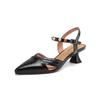 Fashion Fashion Hollow Out Women Pumps Genuine Leather Simple Ladies Shoes Summer Solid Color Casual Shoes Big Size 34-42 Women Sandals
