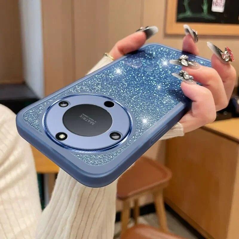 Luxuriöse Bling-Hülle für Honor Magic 5lite 90 Lite X9a X8b X6a Magic Lite 6 Silikon-Softcover Stoßfeste Hüllen