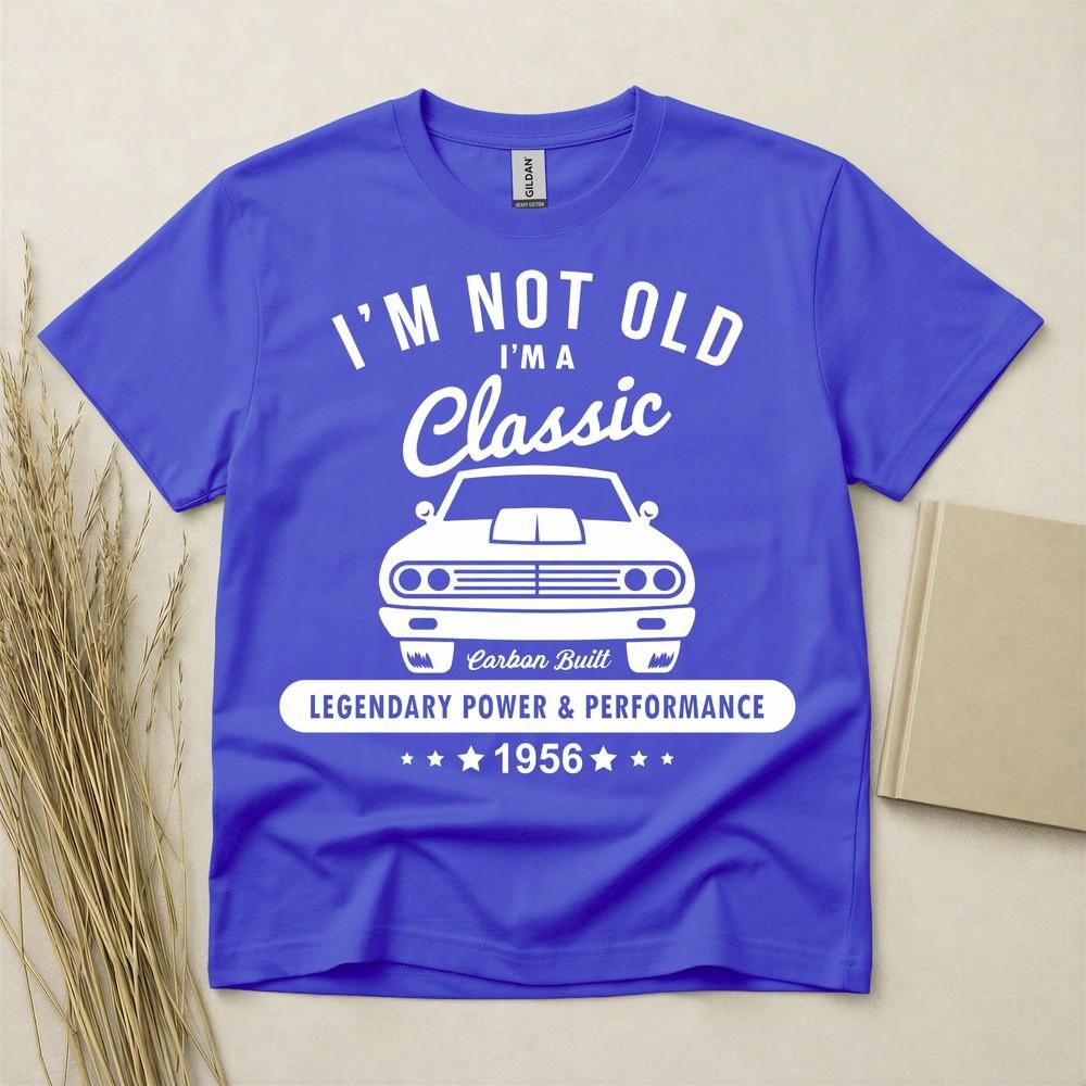 70th Birthday Tshirt Born In 1956 70 Years Old Gifts Classic Car T Shirt Tee