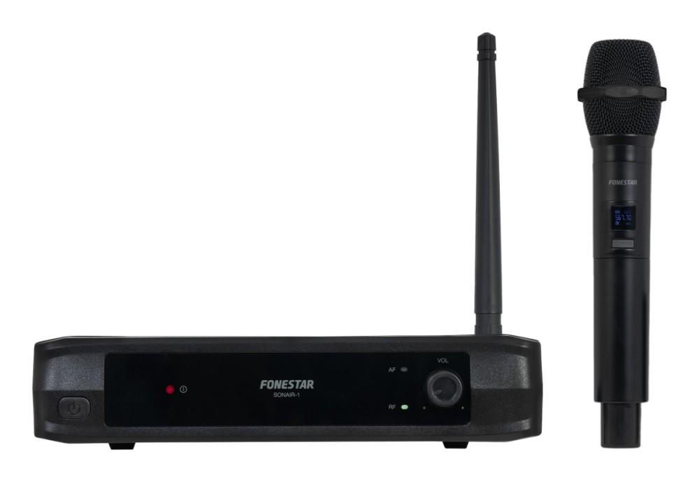

Fonestar SONAIR-1M - Handheld UHF wireless microphone with fixed frequency, Fonestar чорний