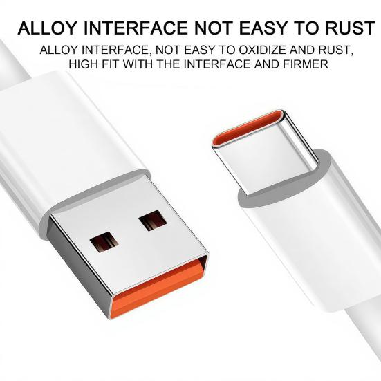 1/1.5/2M 7A 100W Type-C Charging Cable USB-A To USB-C Fast Charging Cellphone Tablet PVC Data