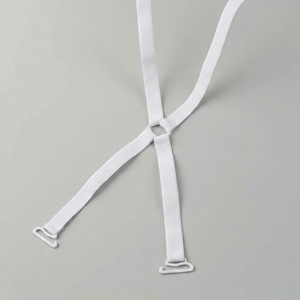 Cross Straps Bra Straps Elastic Adjustable Invisible Bra Straps Lingerie Accessories белый