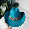 Sombreros de Cowboy Personalizados para mujer sombrero de cowboy retro hombres Sombrero de Mezclilla Estilo Cattleman Unisex Sombrero de Ante Ranchero para Hombre sombrero hombre