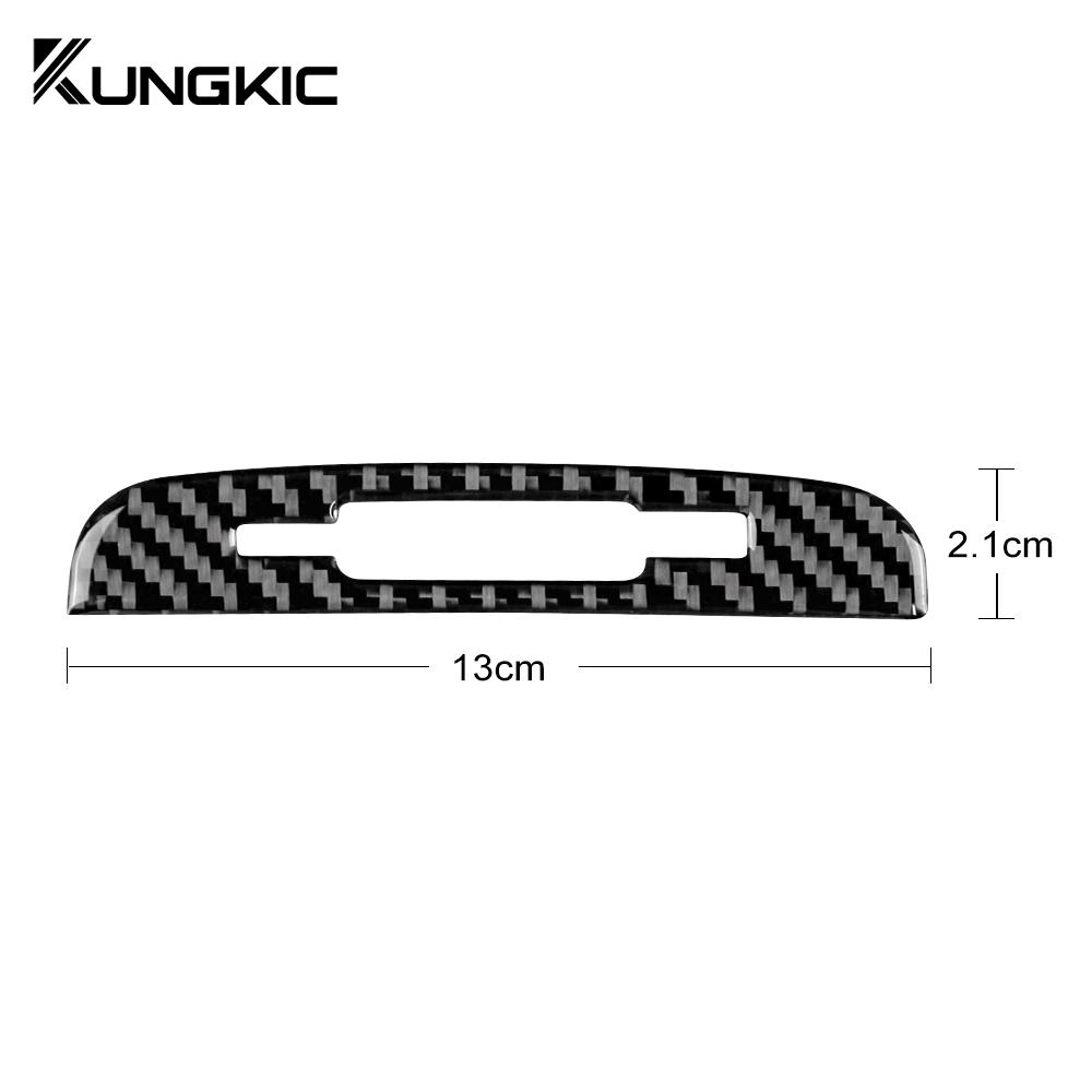 Real Soft Carbon Fiber Sticker For Subaru Impreza 2009 2010 2011 Rear Overhead Console Reading Light Car Interior Accessories
