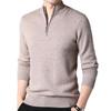 Men's Heavyweight 100% Wool Half-Zip Sweater