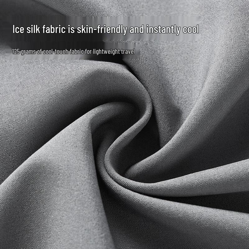 JEEP SPIRIT Men's Oversized Ice Silk Straight Leg Casual Pants