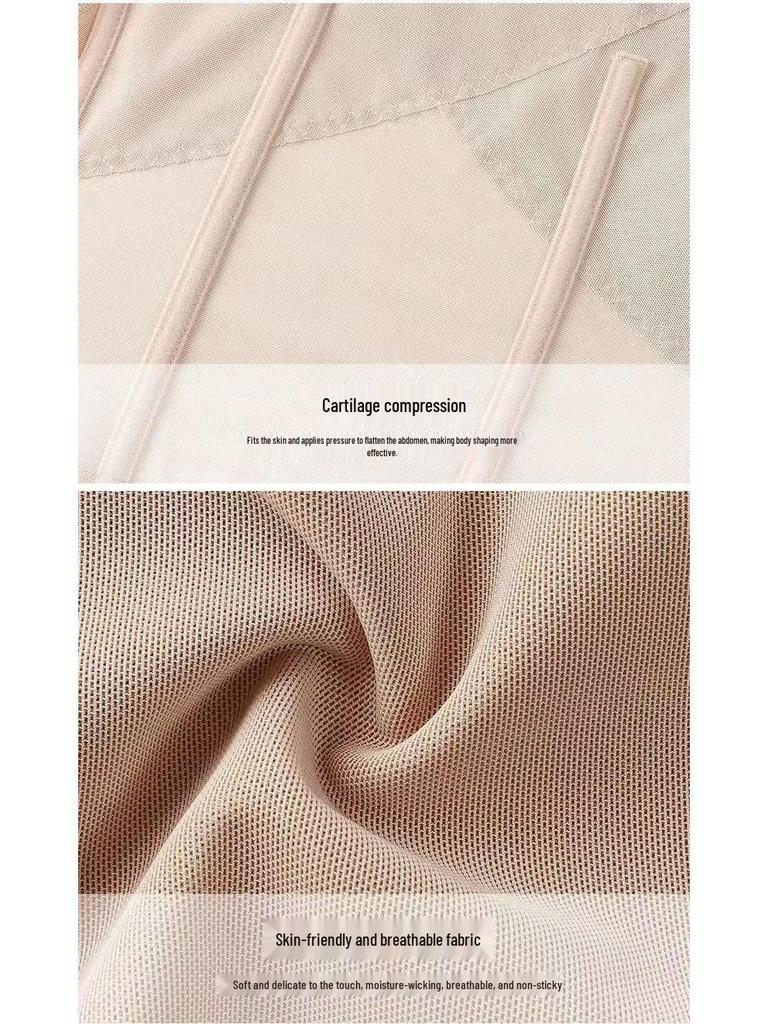 Women's Plus Size 6-Row Hook Abdomen Control Corset Top for Strong Upper Body Slimming