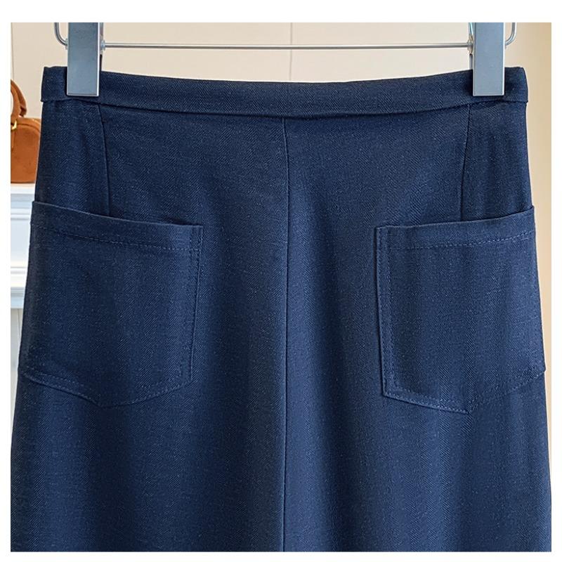 DIMANAF 2026 Summer New Plus Size Women Long Pants Thin Loose Casual Elastic Waist Fashion Lady Bottoms Clothing Cotton Linen