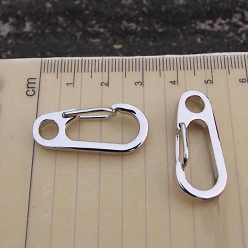 Outdoor Mini Portable Carabiner Hook Stainless Steel Keychain Buckle Release Keyring Tents Spring Snap Hook