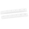 2Pcs Electric Guitar Nut Bone 6 String Pre Slotted Guitar Nut Replacement for Strat