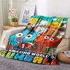 Gumball-Print Flanelldecke, Hohe Qualität, Bequem für alle Jahreszeiten, Heimdekoration, Wärme und Komfort