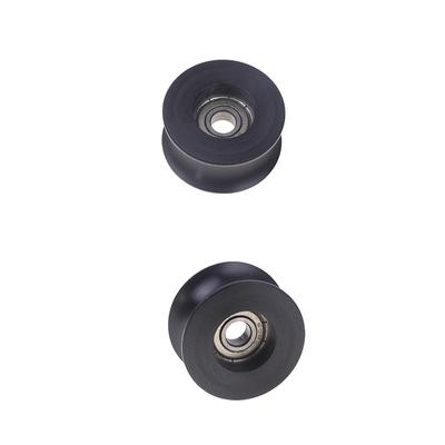 1Pcs Bu0840 U Type U-Groove Pulley Roller Guide Wheel Pulley Wheel Poleas Para Cuerdas Plastic Coated Pulley Bearing