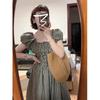 Summer New Plaid Waist Thin Dress Summer Vacation Fashion Beach Dress