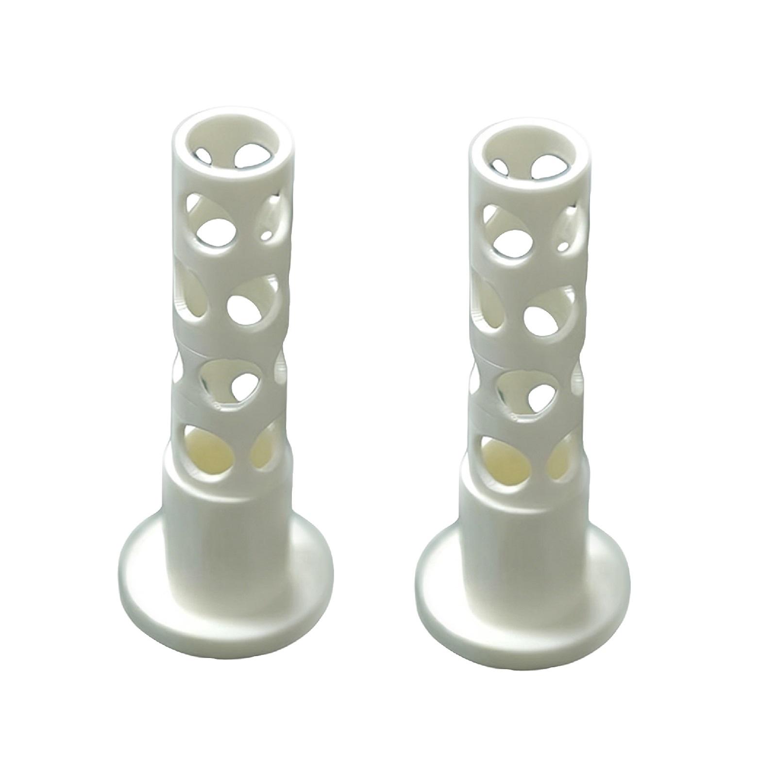 

2pc 3D Printed Minimalist Hydroponic Plant Holder Stand Set for Indoor Gardening and Plant Display Compatible with Various Containers One Size білий