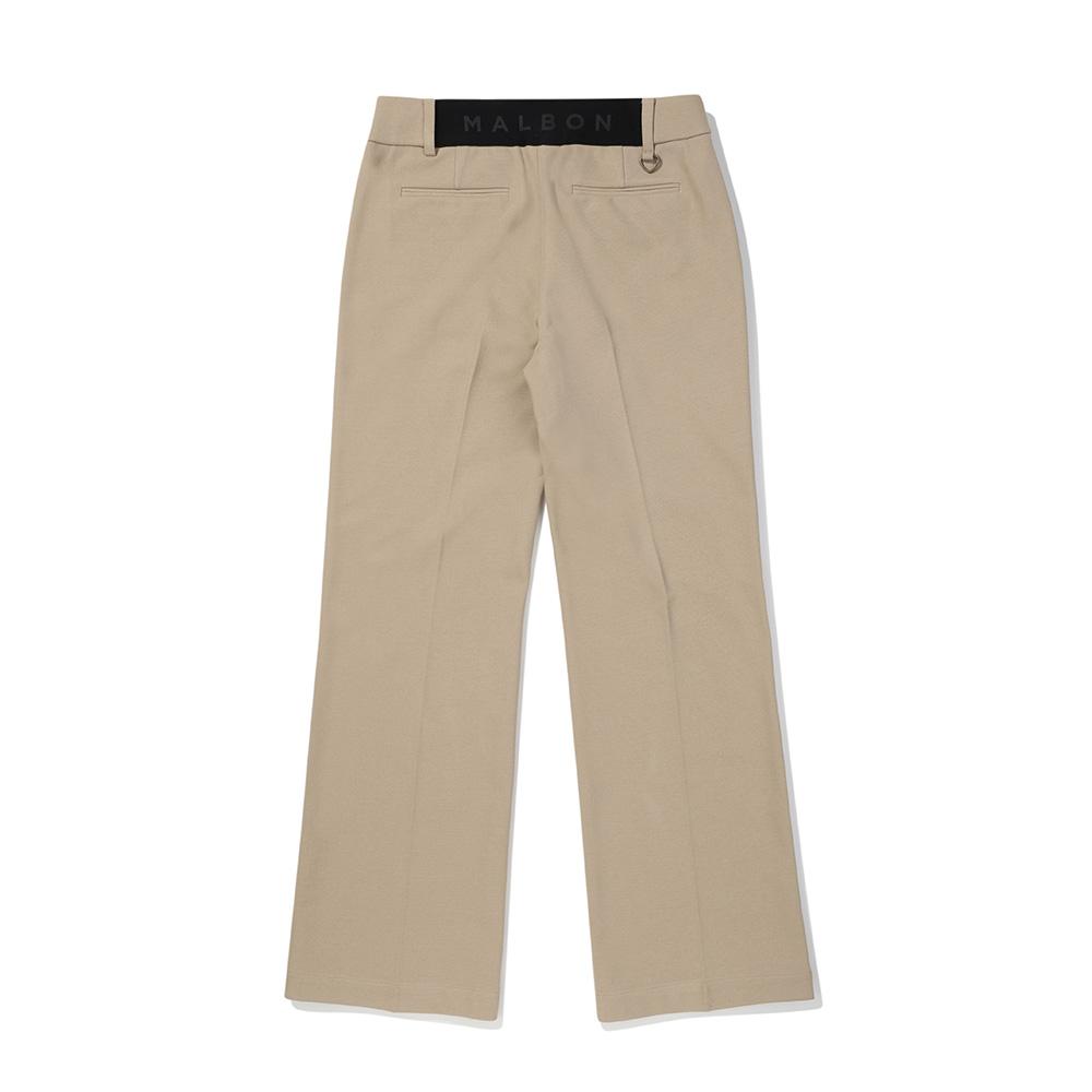 MALBON GOLF Women'S Out-Pocket Bootcut Pants Beige (Woman)