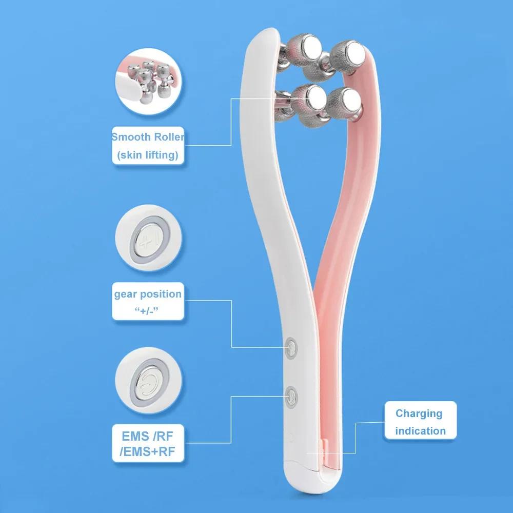 Beauty Face Massager Roller Y Shape Facial Lifting Device V Face Double Chin Remover Face Care Shape Belt Skin Care Massage Tool