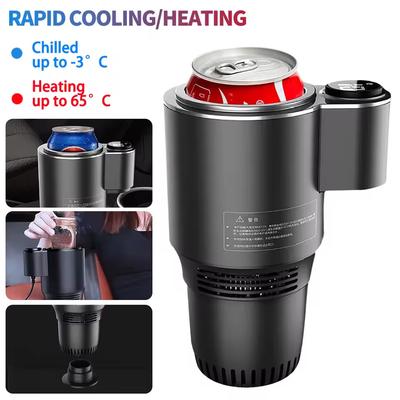 Refroidisseur Chauffant pour Tasse de Voiture Portable 2 en 1 Porte-Boissons Maison Réfrigération Rapide Refroidissement Chauffage Mini Écran Tactile Mug à Boisson